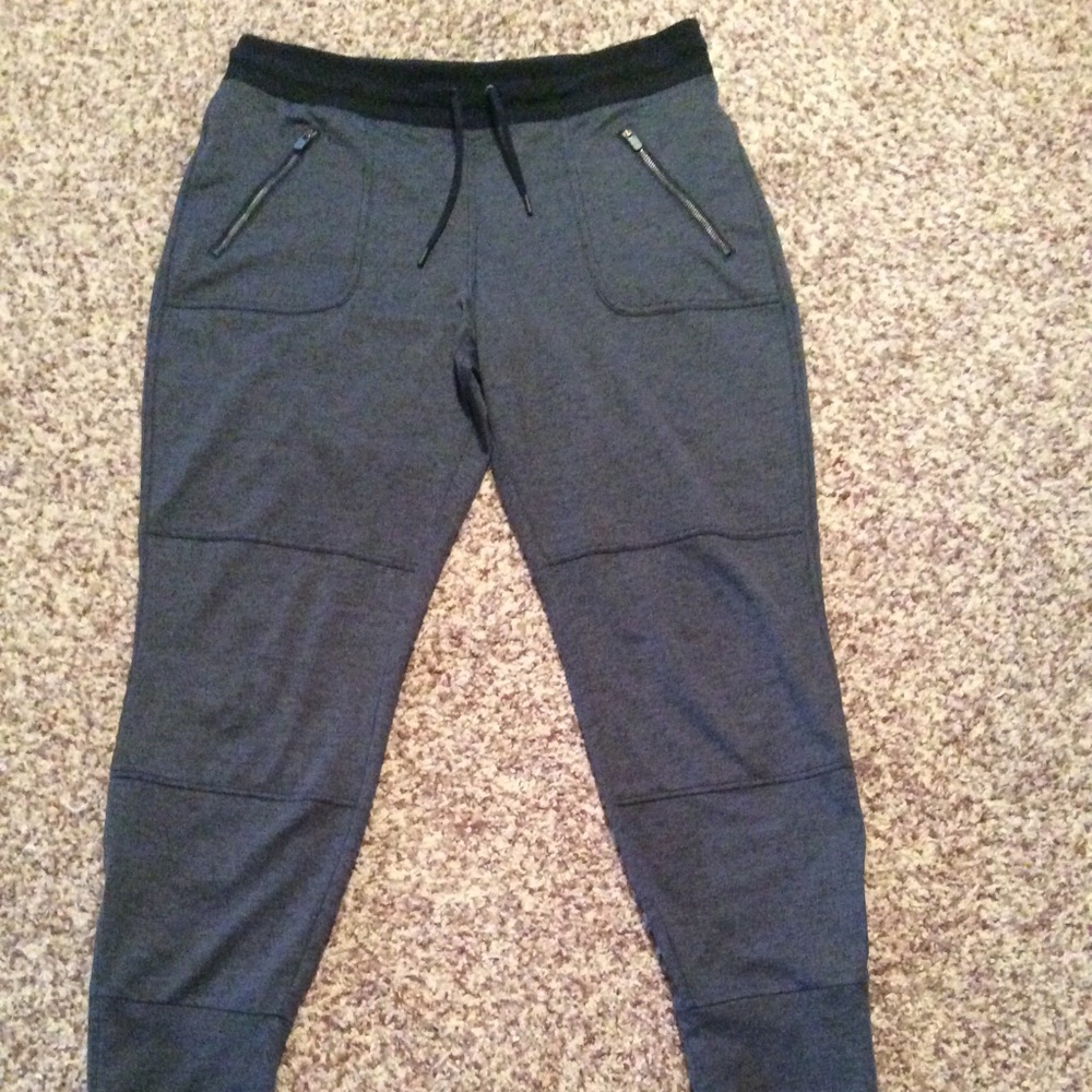 Athleta Gray and Black Track Pants